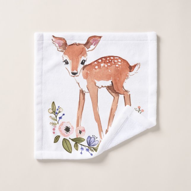 Petite lavette de cerfs communs pour des bébés (Gant de toilette)