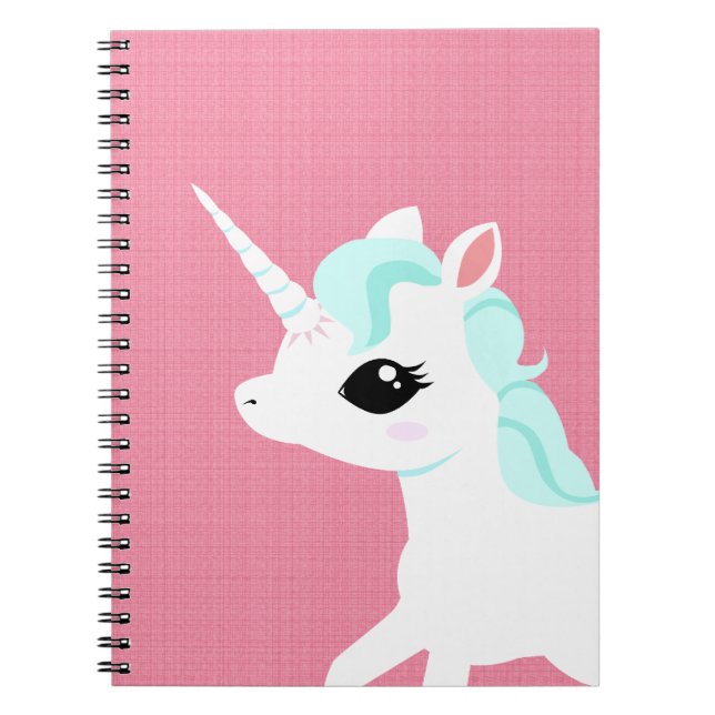 Petite licorne avec la protection bleue de livre (Devant)