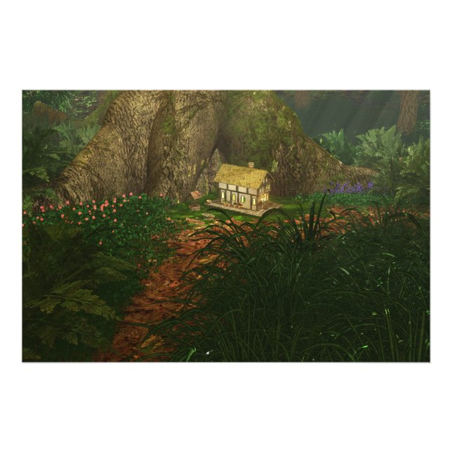 Petite maison dans les Big Woods Photo Print (Devant)