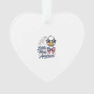 Petite Miss America Canard Patriotique Vintage Che
