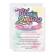 Petite Miss Deux Beaucoup Invitation Anniversaire