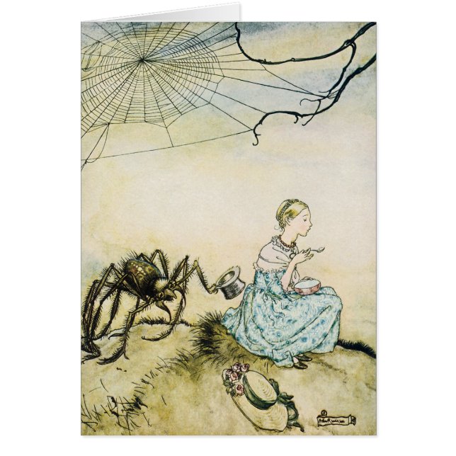 Petite Miss Muffet Vintage par Arthur Rackham (Devant)