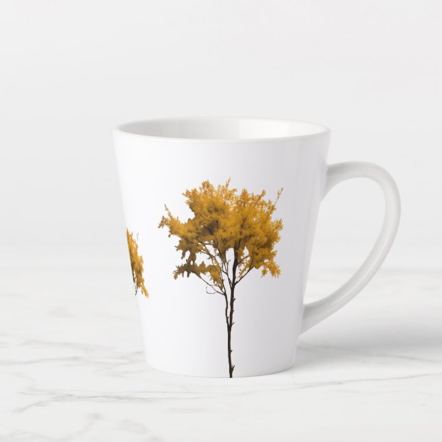 Petite Mug en latte, 12 oz - Arbre de vie (Droite)