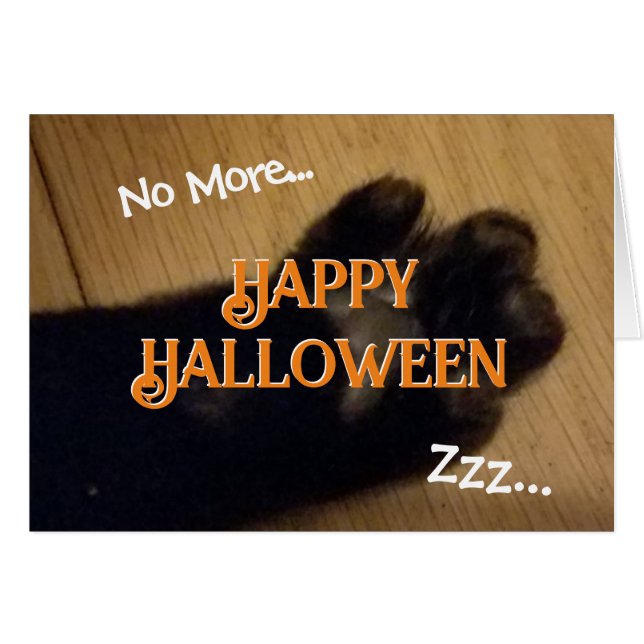 Petite Ours Bonne Halloween Salutations (Devant Horizontal)