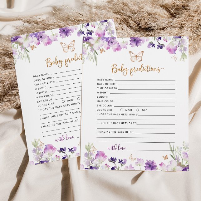 Petite papillon pourpre or bébé prédictions bébé p (Créateur téléchargé)