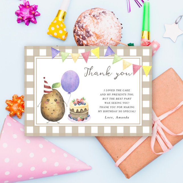 Petite Patate Douce fête d'anniversaire merci (Créateur téléchargé)