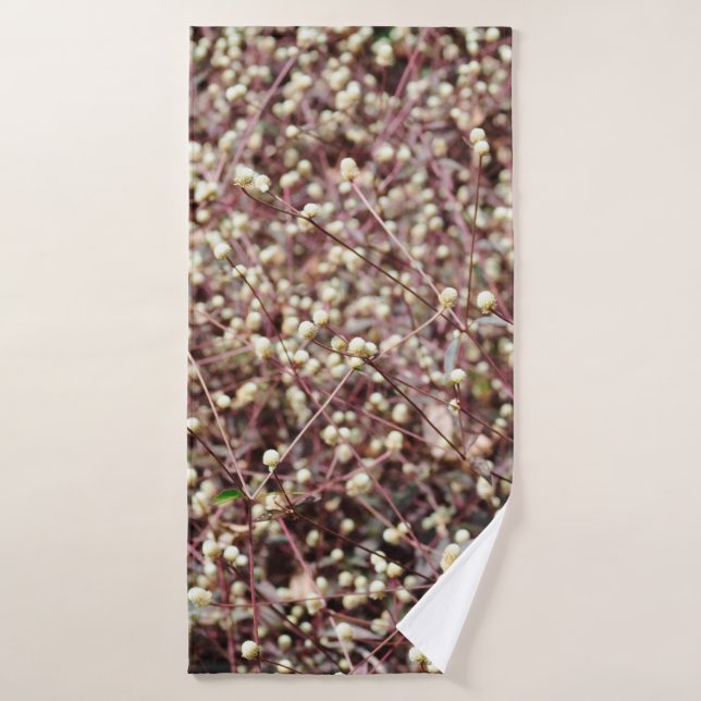 Petite petite boule mignonne en forme de buisson b (Serviette de bain)