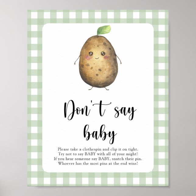 Petite pomme de terre Affiche Ne dis pas bébé (Devant)