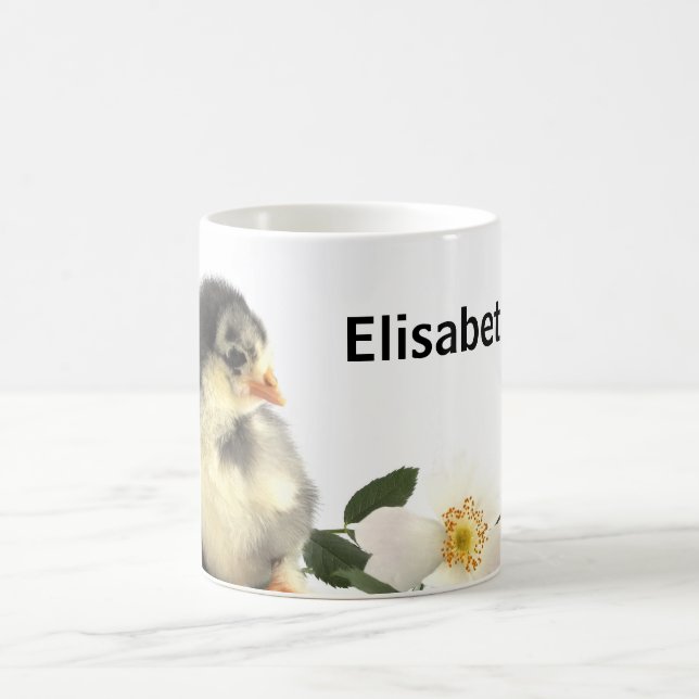 Petite poule moelleuse doux bébé tasse de café dou (Centre)
