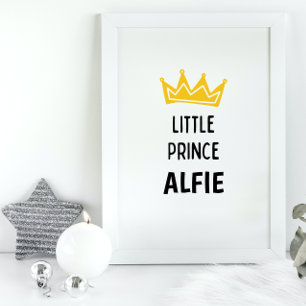 Petite Prince Nom personnalisé Poster de la pépini