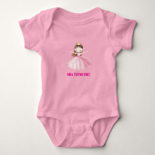 Petite Princesse 1er Anniversaire Body Bébé Fille