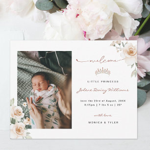 Petite Princesse   Annonce de naissance avec photo