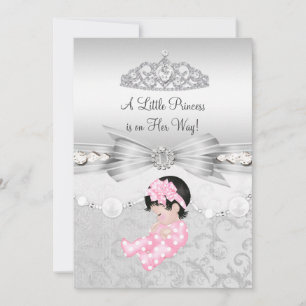 Petite princesse Baby shower fille Invitation