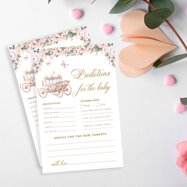 Petite princesse Baby shower Prédictions et consei (Créateur téléchargé)