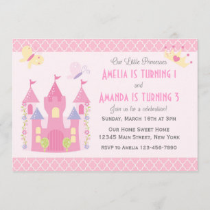 Petite Princesse Invitation de fête d'anniversaire