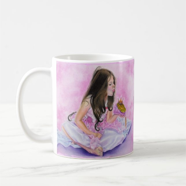 Petite princesse Kissing Frog Mug (Gauche)