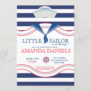 Petite Sailor Invitations Nautical Baby Shower