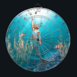 Petite sirène 1 Cible de flechettes<br><div class="desc">Petite sirène - une petite sirène dans la pièce avec l'étoile de mer - une scène sous-marine mignonne avec un peu de sirène,  poissons,  étoiles de mer,  coquille,  moules et plus</div>