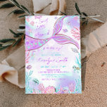 Petite Sirène Rose Purple Baby shower Invitation<br><div class="desc">Petite Sirène Rose Purple Baby shower Invitation</div>