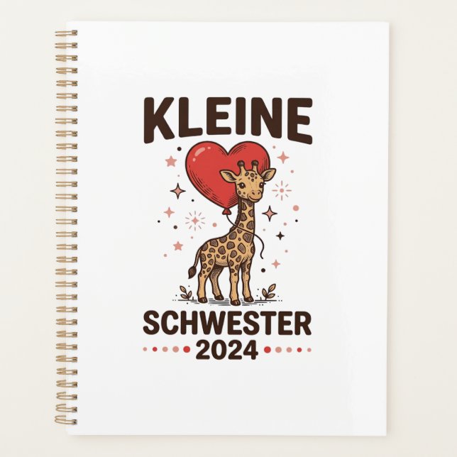 Petite sœur 2024 Conception de sœur girafe mignonn (Devant)