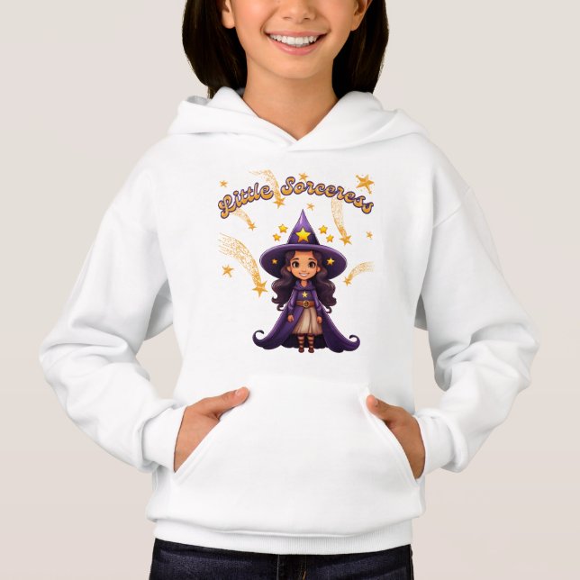Petite Sorcière – Sweat à capuche Halloween pour e (Devant)