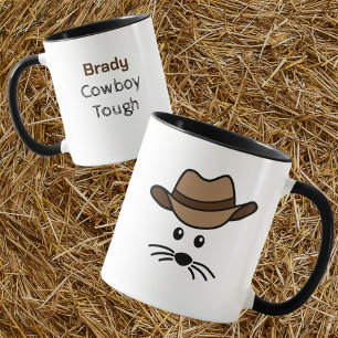 Petite souris personnalisable Cowboy Mug