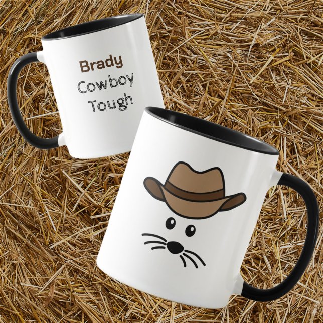 Petite souris personnalisable Cowboy Mug (Créateur téléchargé)