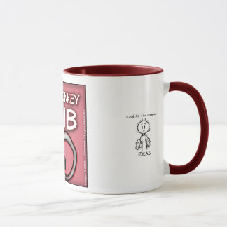 Petite tasse fâchée de club de singe