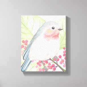 Petite toile d'oiseau Pastel Imprimer