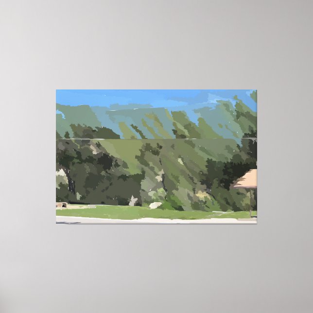 Petite toile enroulée du parc (Recto)