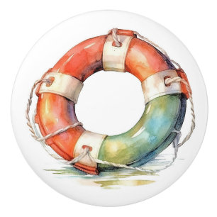 Petites Boutons en céramique marine