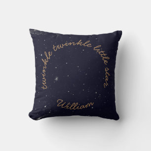 Petites étoiles scintillantes coussin personnalisé