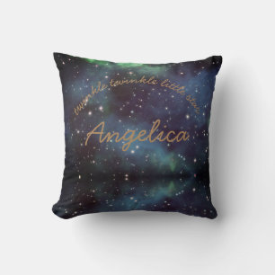 Petites étoiles scintillantes coussin personnalisé