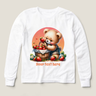 Petites filles ours amoureux personnalisable