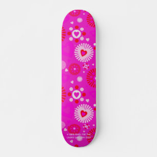 PETITES FILLES ROCK PRO SKATEBOARD - CHAUD ROSE FU