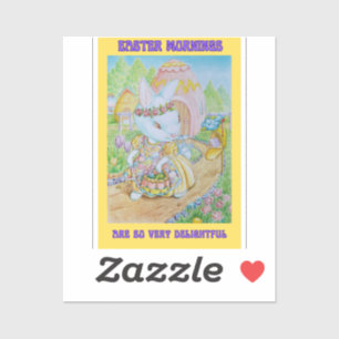 Petites filles Sticker de Pâques