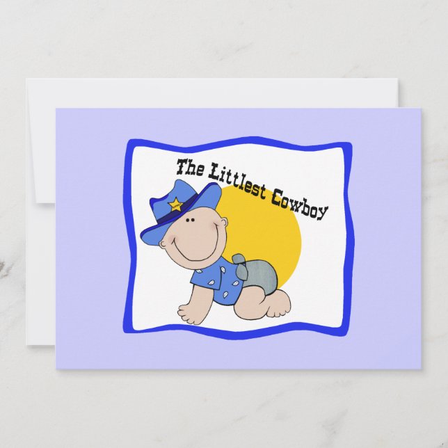 Petites invitations de cow-boys - Personnaliser (Devant)
