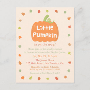 Petites invitations mignonnes de baby shower de