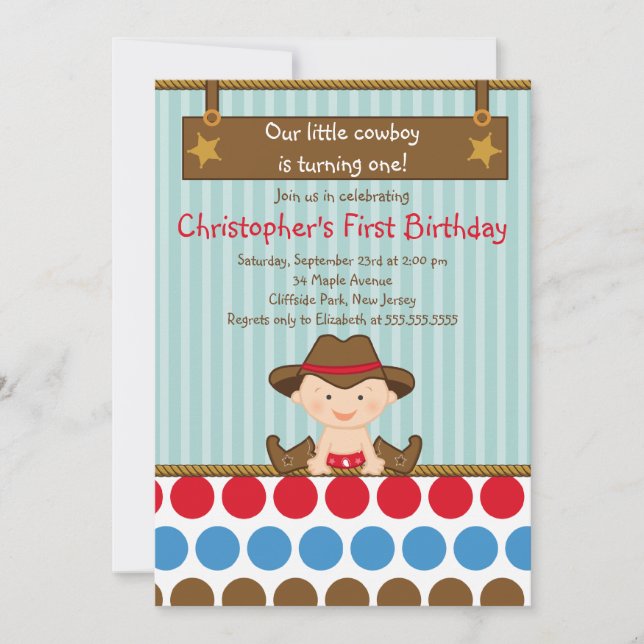 Petites invitations mignonnes de fête (Devant)
