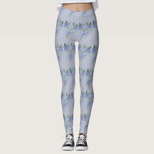 Petites Leggings Fleuris (Devant)