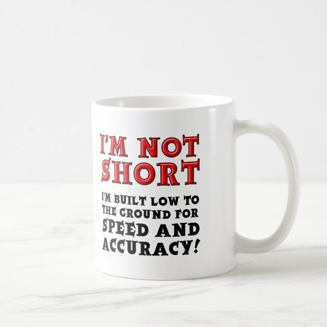 Petites Personnes Vitesse et Précision Mug Drôle d (Droite)