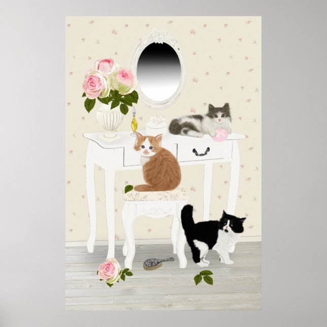 PetitRose "Kittens Beauty Salon", Poster (Devant)