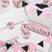 Petits autocollants Halloween pour enveloppes/sacs