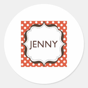 Petits autocollants ronds - logo centré