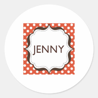 Petits autocollants ronds - logo centré