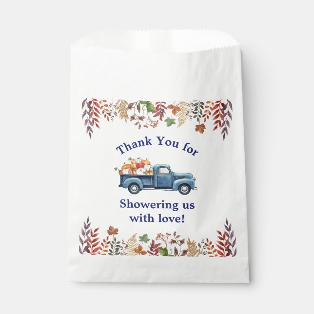 Petits Baby showers Citrouilles Favoriser les sacs (Devant)