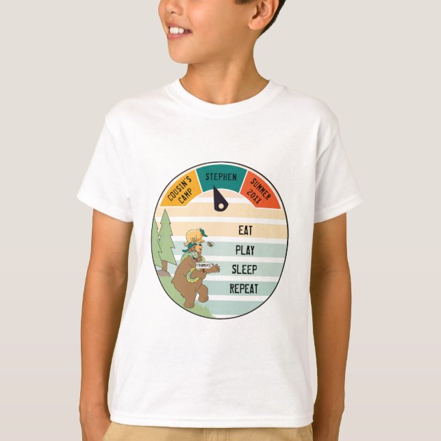 Petit's Beary Fun T-Shirt Summer Camp Personnalise (Devant)