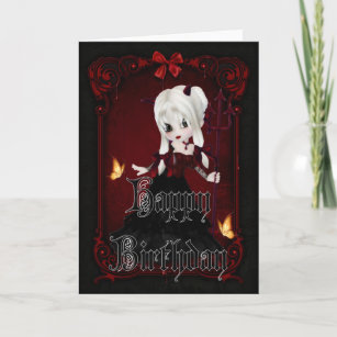Cartes Gothique D Anniversaire Zazzle Fr