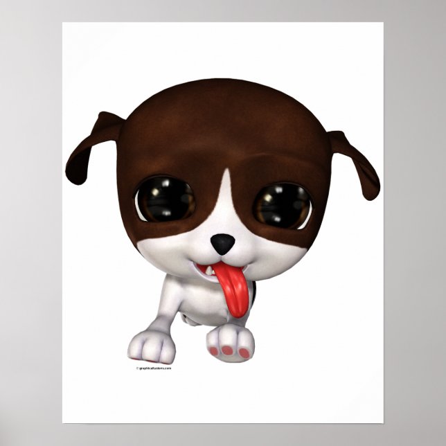 Petits Chiots : Poster Paw Paw Wall (Devant)