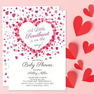 Petits Coeurs Amoureux Baby shower Invitation